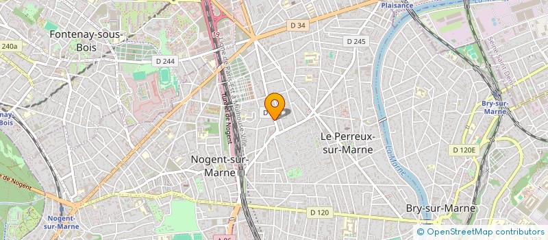 localisation de l'entreprise PB DISTRIBUTION à LE PERREUX SUR MARNE