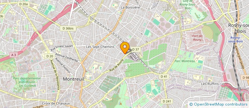 localisation de l'entreprise PB DISTRIBUTION à MONTREUIL