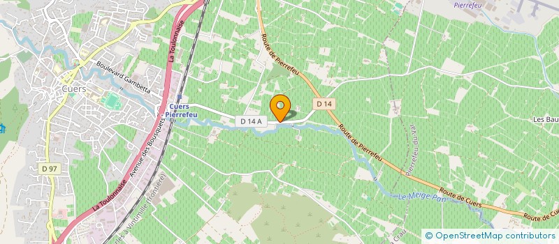 localisation de l'entreprise PB FINANCES  CUERS