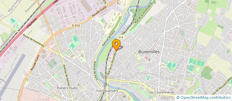 localisation de l'entreprise PB FLUIDES à BUXEROLLES