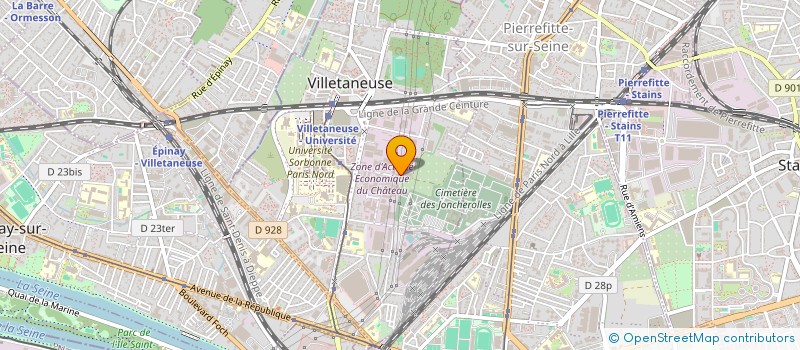 localisation de l'entreprise PB FROID à VILLETANEUSE