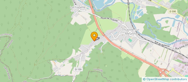 localisation de l'entreprise PB IC HUMBEPAIRE  THIAVILLE-SUR-MEURTHE