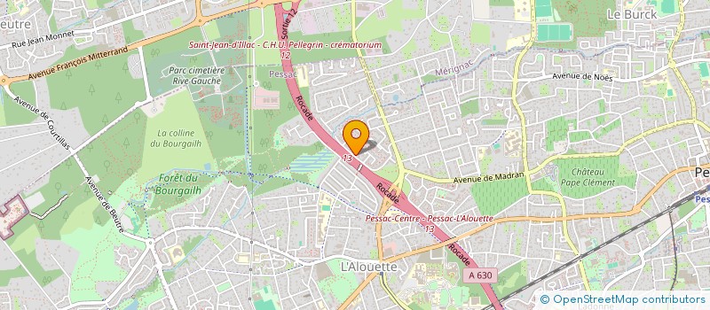 localisation de l'entreprise PB IMMO  PESSAC