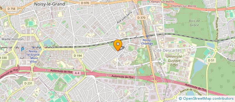 localisation de l'entreprise PB IMMO à NOISY-LE-GRAND