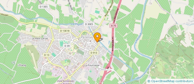 localisation de l'entreprise PB IMMOBILIER  PEZENAS