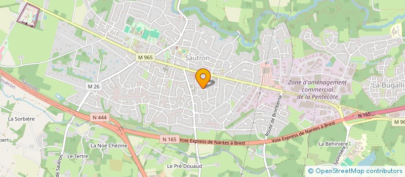localisation de l'entreprise PB IMMOBILIER à SAUTRON