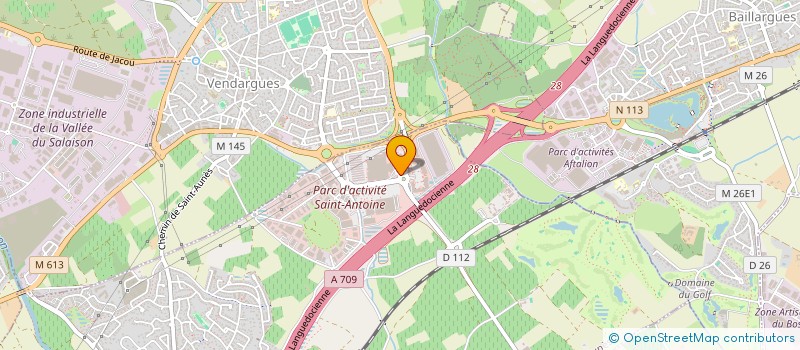 localisation de l'entreprise PB INVEST  SAINT-AUNES