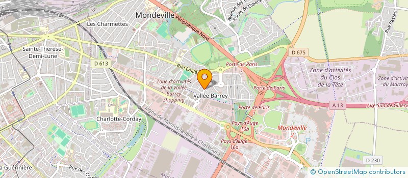 localisation de l'entreprise PB INVEST  MONDEVILLE