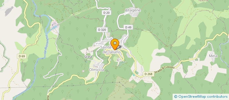 localisation de l'entreprise PB INVEST  SAINTE-LUCIE-DE-TALLANO