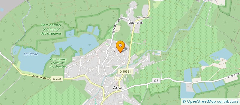 localisation de l'entreprise PB INVESTISSEMENTS  ARSAC