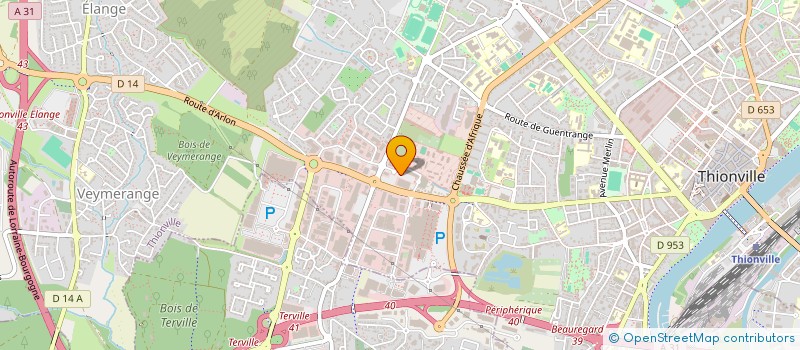 localisation de l'entreprise PB LINE à THIONVILLE