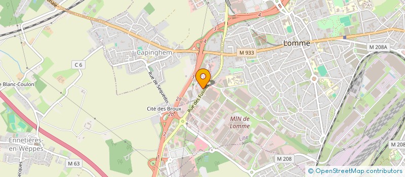 localisation de l'entreprise PB LOM à LILLE