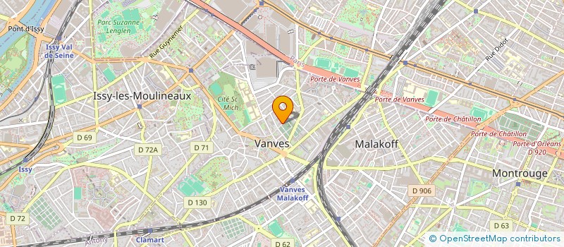 localisation de l'entreprise PB PARISIENS à VANVES