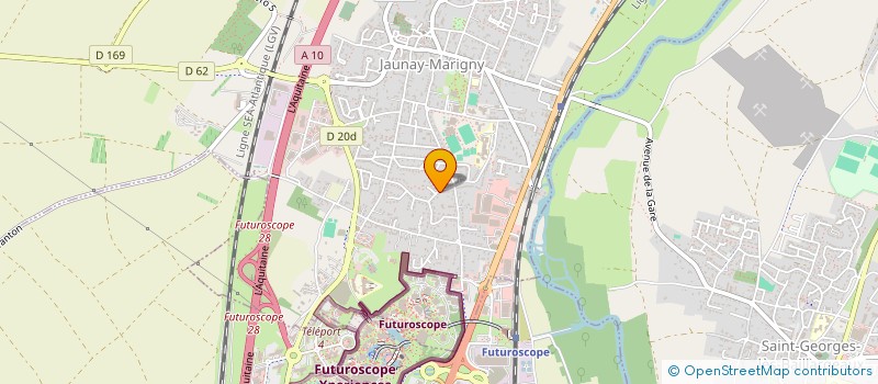 localisation de l'entreprise PB PAYSAGE  JAUNAY-MARIGNY