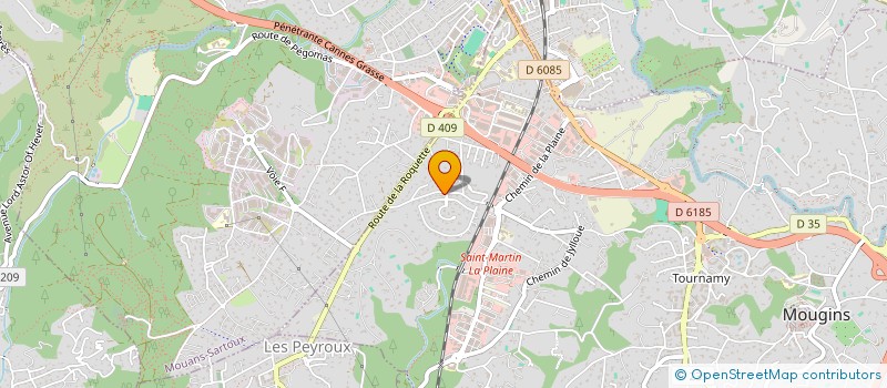 localisation de l'entreprise PB PROPERTY à MOUGINS