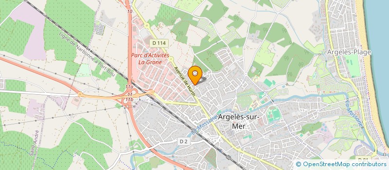 localisation de l'entreprise PB PROPRETE BOTANIQUE à ARGELES-SUR-MER