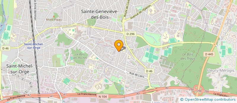 localisation de l'entreprise PB RENOVATION à SAINTE-GENEVIEVE-DES-BOIS