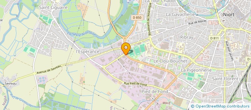 localisation de l'entreprise PB-RG à NIORT