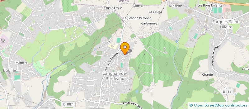 localisation de l'entreprise PB SALAS  CARIGNAN-DE-BORDEAUX