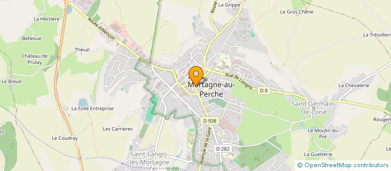 localisation de l'entreprise PB SERVICE à MORTAGNE-AU-PERCHE