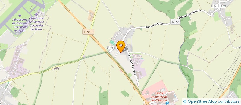 localisation de l'entreprise PB SERVICES  GENICOURT