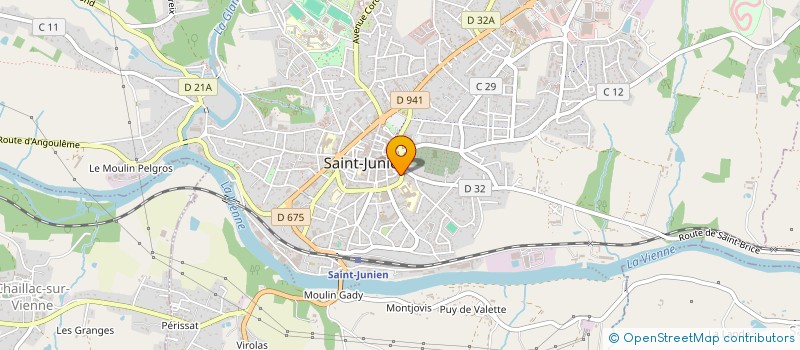 localisation de l'entreprise PB SOKA à SAINT-JUNIEN
