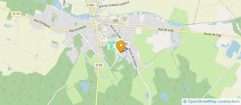 localisation de l'entreprise PB SOLOGNE à TIGY