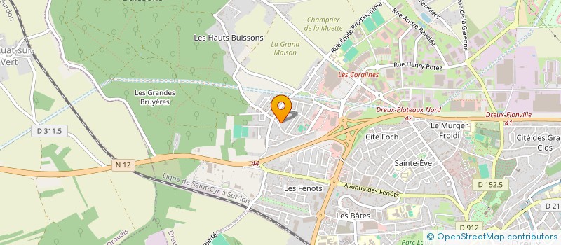 localisation de l'entreprise PB TP à DREUX