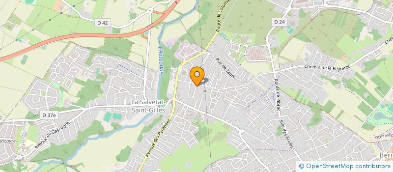 localisation de l'entreprise PB USA TENNIS PROJECT  LA SALVETAT-SAINT-GILLES