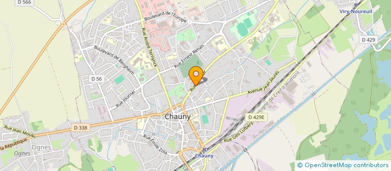 localisation de l'entreprise PB02 à CHAUNY