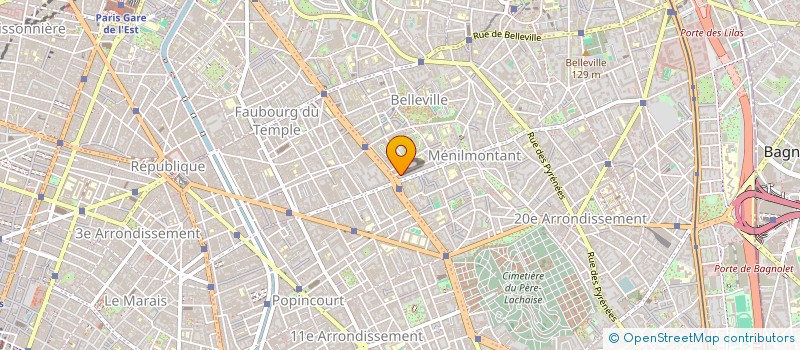 localisation de l'entreprise PB1  PARIS