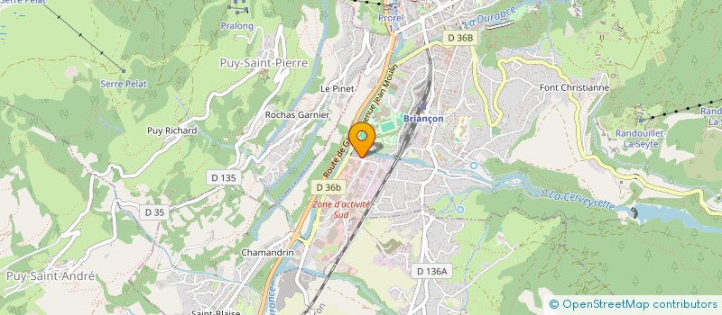 localisation de l'entreprise PB2M à BRIANCON