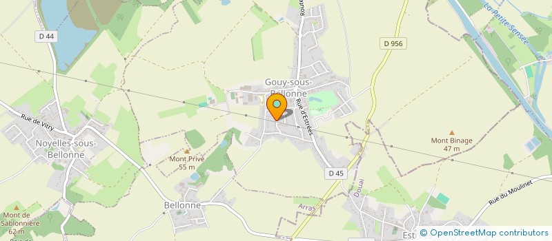 localisation de l'entreprise PB2V  GOUY-SOUS-BELLONNE