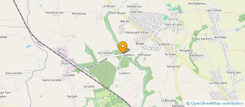 localisation de l'entreprise PB3R à MELLAC