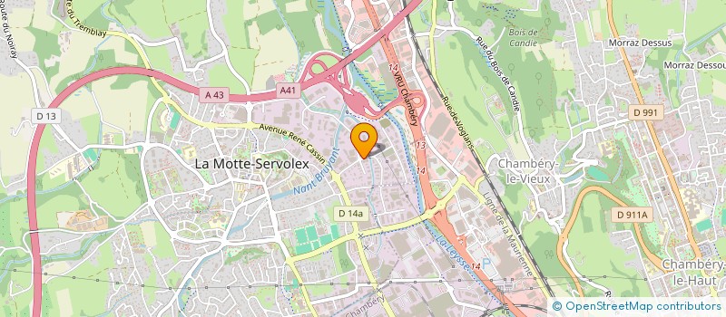 localisation de l'entreprise PB73  LA MOTTE-SERVOLEX