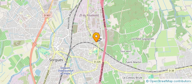 localisation de l'entreprise PBA MESURES à SORGUES
