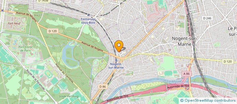 localisation de l'entreprise PBARON CONSULTING  NOGENT-SUR-MARNE