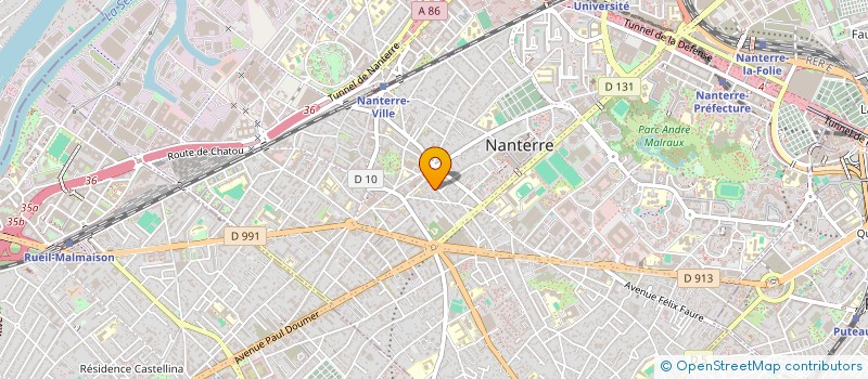 localisation de l'entreprise PBB CULINA à NANTERRE
