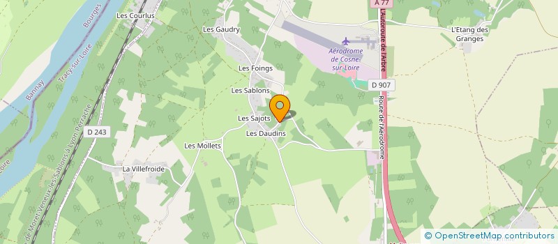 localisation de l'entreprise PBBA à COSNE-COURS-SUR-LOIRE