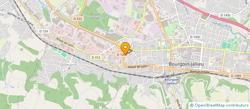 localisation de l'entreprise PBBF  BOURGOIN-JALLIEU