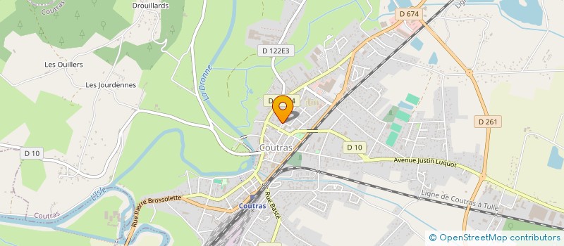 localisation de l'entreprise PBC à COUTRAS
