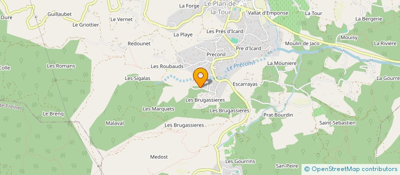 localisation de l'entreprise PBC HOLDING à LE PLAN-DE-LA-TOUR