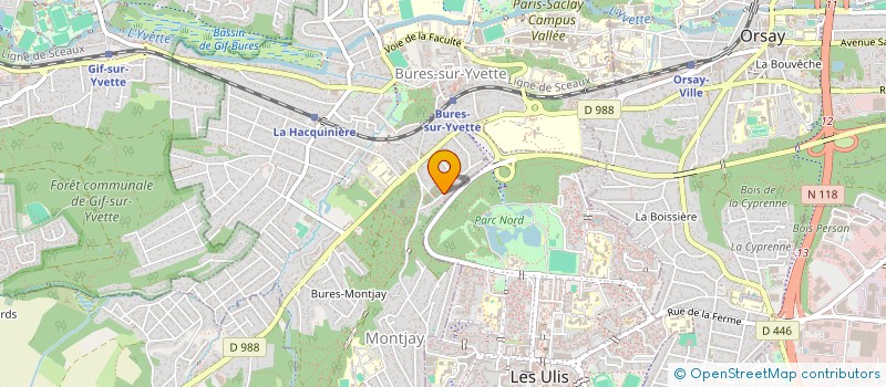 localisation de l'entreprise PBCM à BURES-SUR-YVETTE