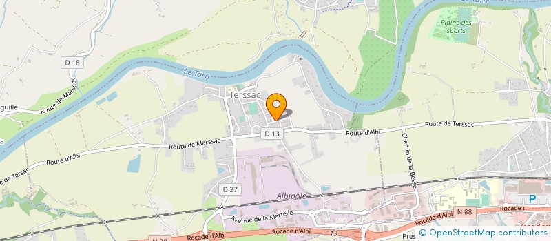 localisation de l'entreprise PBD  TERSSAC