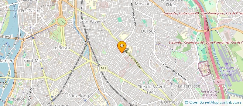 localisation de l'entreprise PBDG IMMO à TOULOUSE