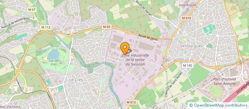 localisation de l'entreprise PBE MONTPELLIER à VENDARGUES