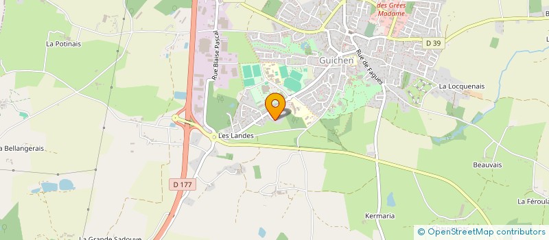 localisation de l'entreprise PBEH  GUICHEN