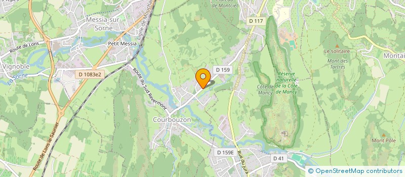 localisation de l'entreprise PBF  COURBOUZON