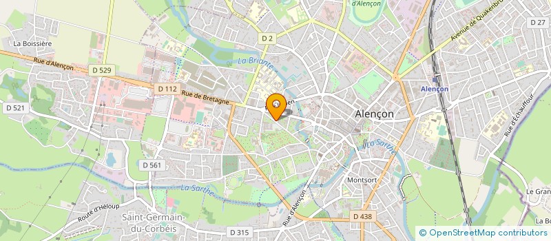 localisation de l'entreprise PBF à ALENCON