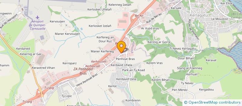 localisation de l'entreprise PBF  PLOMELIN